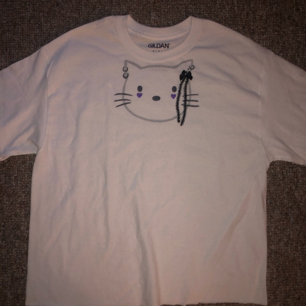 Emo hello kitty tshirt